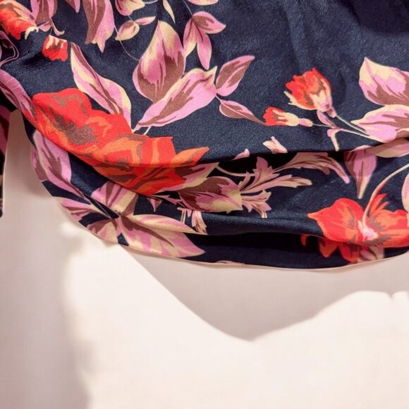 NWT Keepsake the Label Real Love Black Floral Ruffle Blouse Crop Top - Picture 8 of 11